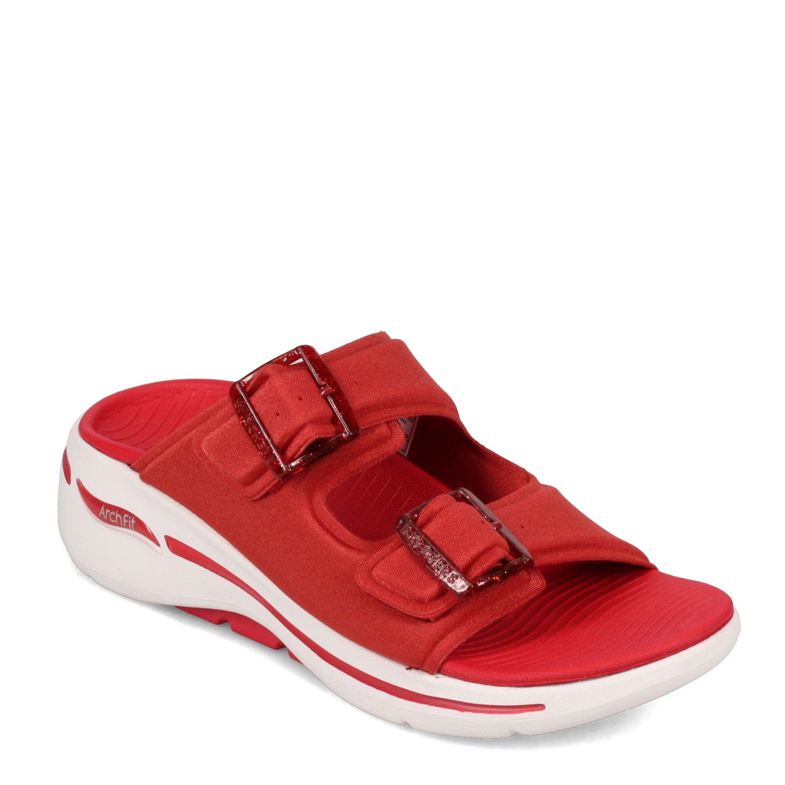 Skechers sandals cheap mens red