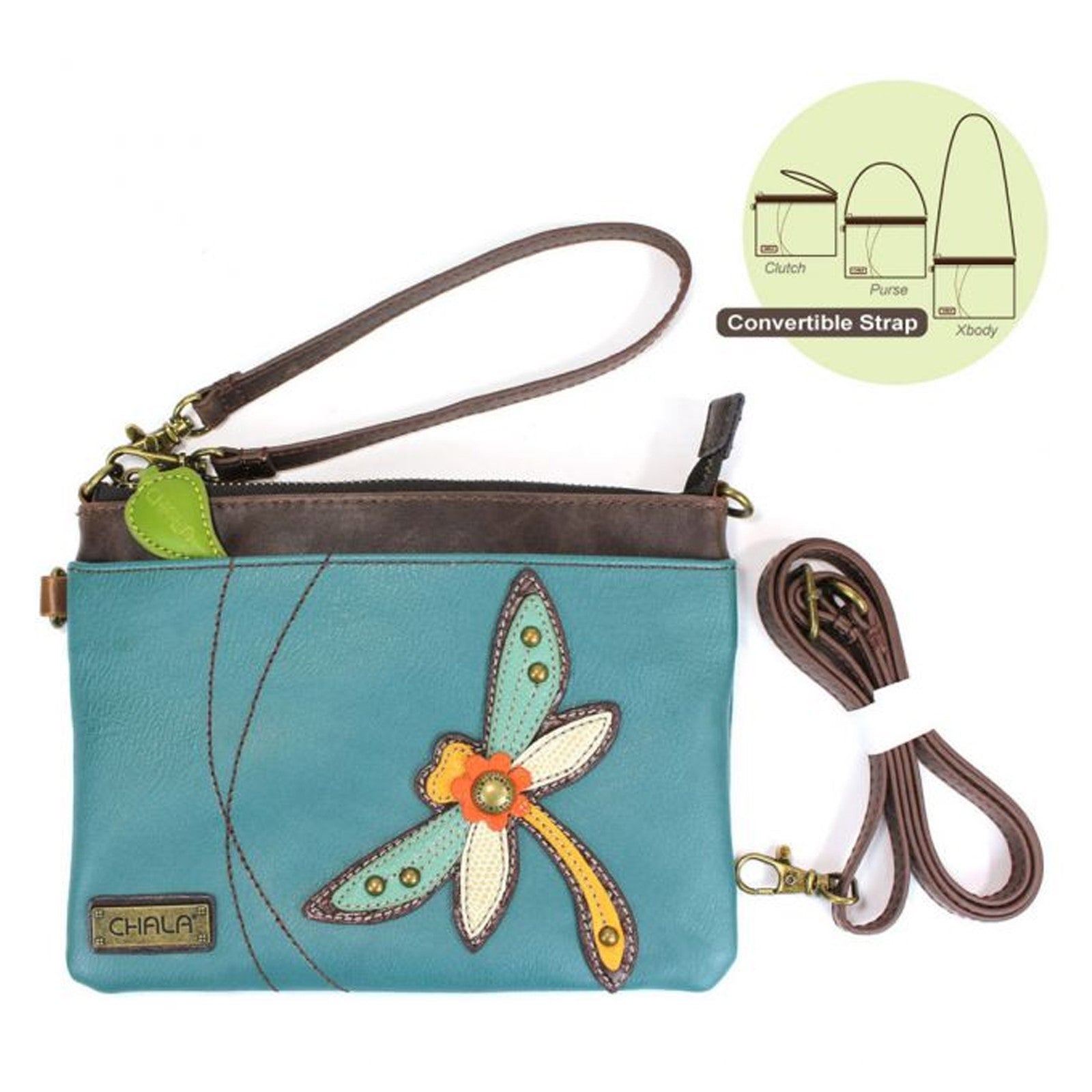 Turquoise Chala Mini Crossbody Sea Turtle Bag