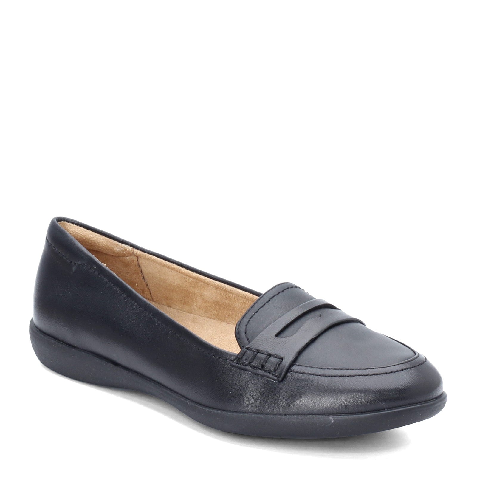 Naturalizer black leather sales flats