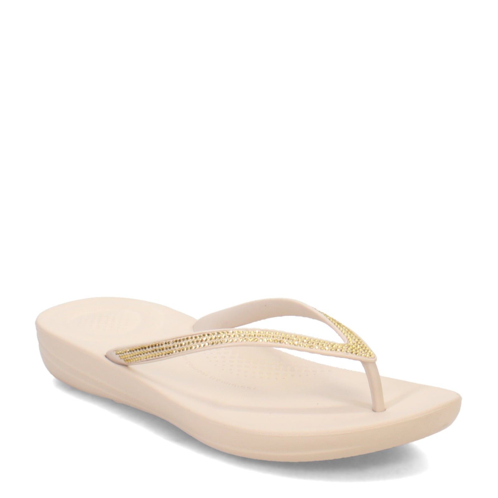 iQUSHION Women Sparkle Flip-Flops - Stone Beige (R08-A20)