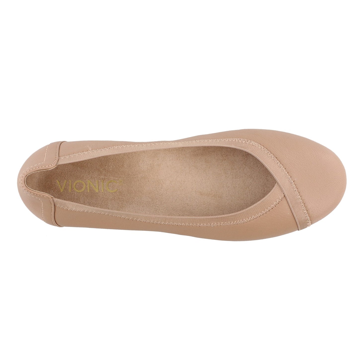 Peltz Shoes  Women's Vionic Spark Caroll Flats TAN 10010058 TAN