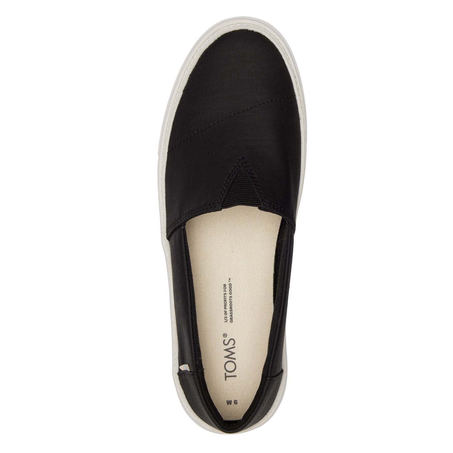 Peltz Shoes  Women's Toms Parker Slip-On BLACK 10019320