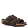 Peltz Shoes  Women's Birkenstock Arizona Shearling Lined Sandal - Narrow Width MOCHA 1020 528 N