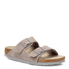 Peltz Shoes  Women's Birkenstock Arizona Soft Footbed Sandal - Narrow Width STONE 1020 557 N