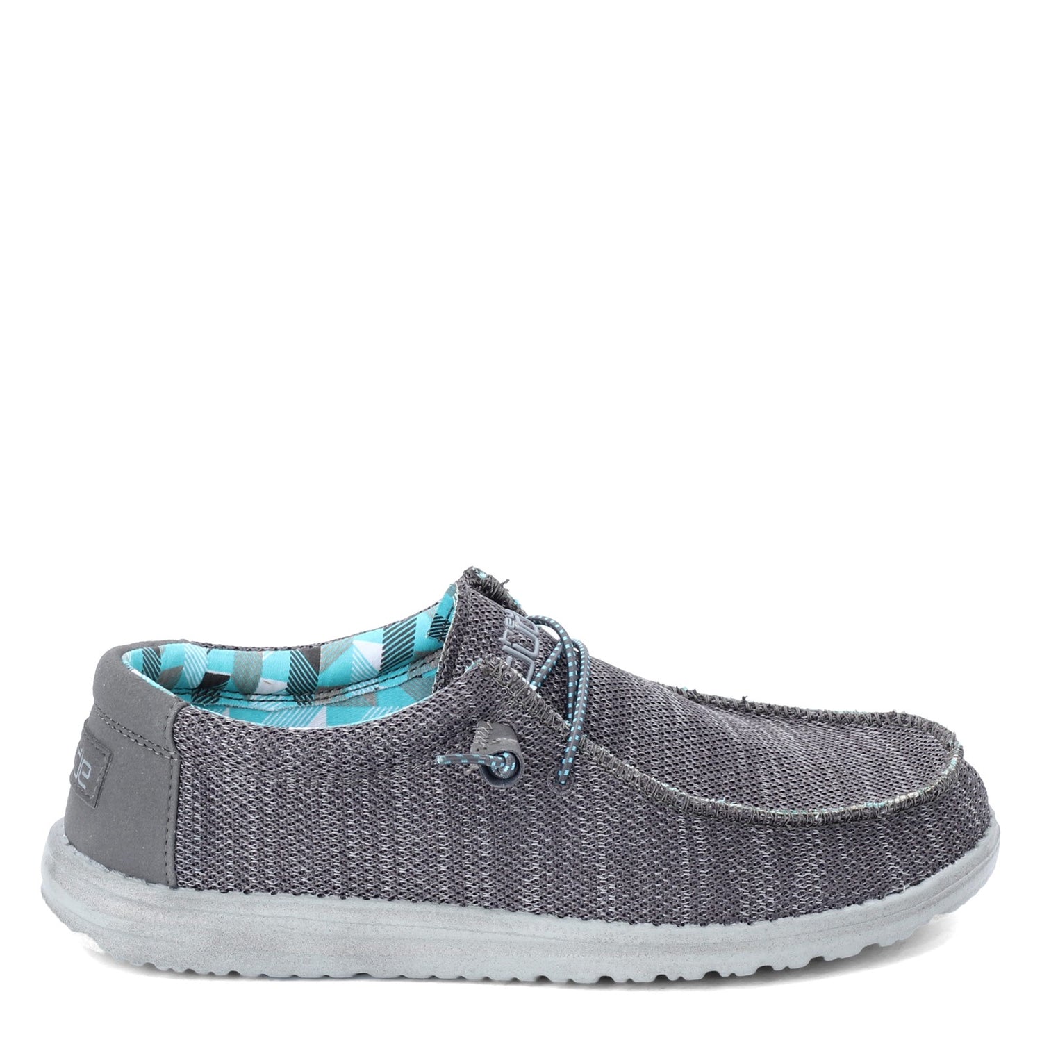 Hey Dude Wally Sox Funk Dark Grey Red - Main Street Boutique