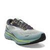 Peltz Shoes  Men's Brooks Ghost 15 Running Shoe Grey/Oyster/Cloud Blue 110393 1D 091