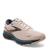 Peltz Shoes  Men's Brooks Ghost 15 Running Shoe White Sand/Orange/Blue 110393 1D 141