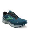 Peltz Shoes  Men's Brooks Ghost 15 Running Shoe Blue/Black/Green 110393 1D 462