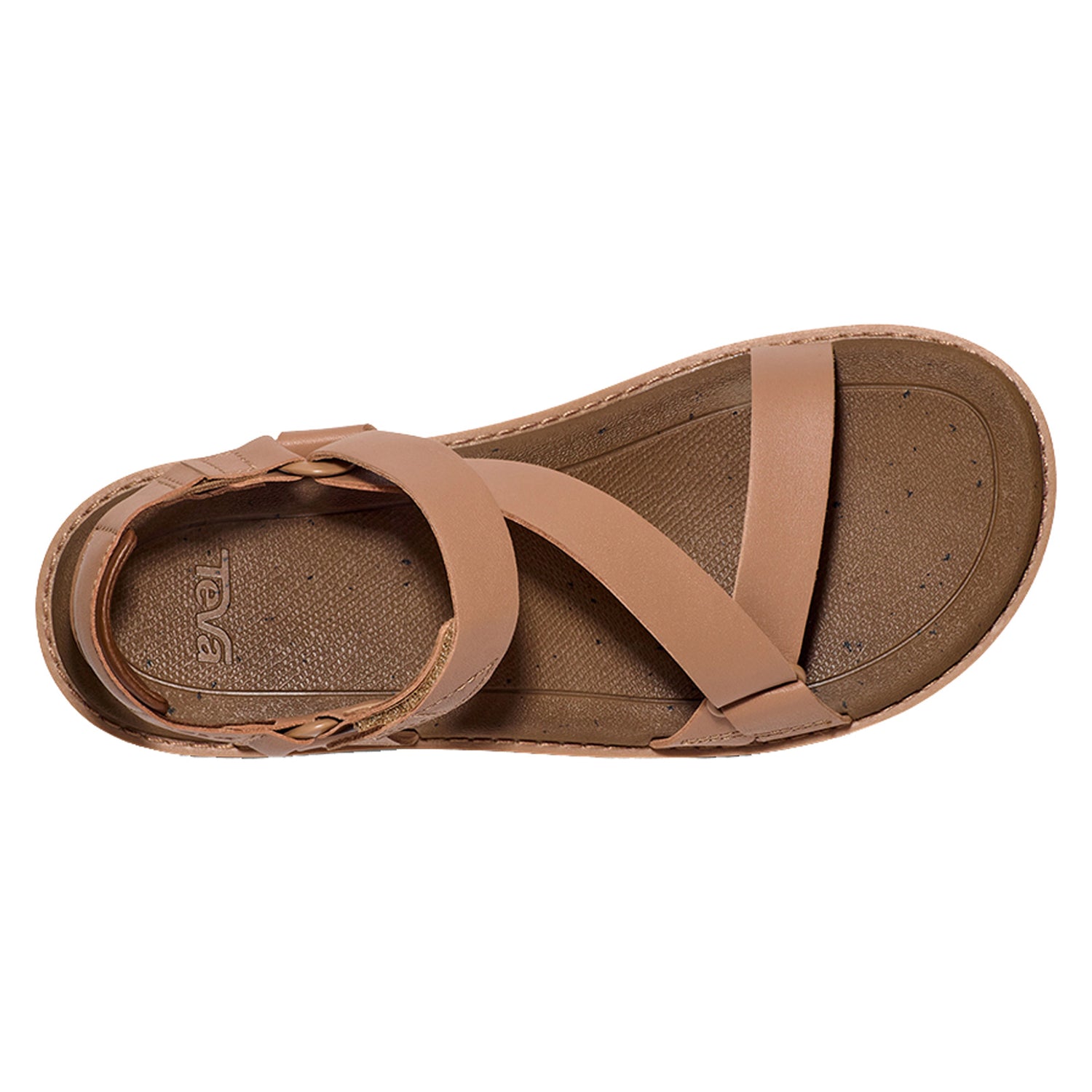 Teva Women's Brown Leather Flip Flops Thong Sandals Flats Size 9