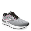 Peltz Shoes  Women's Brooks Ariel GTS 23 Running Shoe - Extra Wide Width Grey/Black/Pink 120390 2E 078