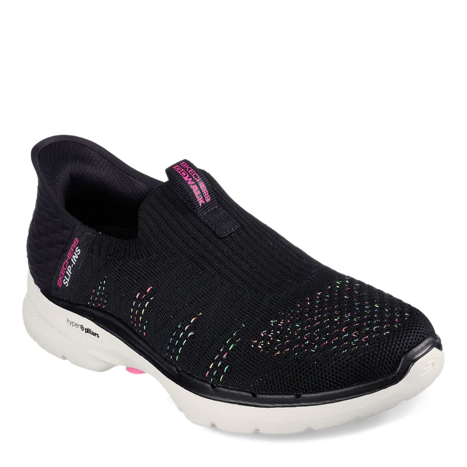 https://www.peltzshoes.com/cdn/shop/files/124566-BKMT_Womens-Skechers-Slip-Ins-Go-Walk-6-Valentina-Sneaker-Black.jpg?v=1710258061&width=1500
