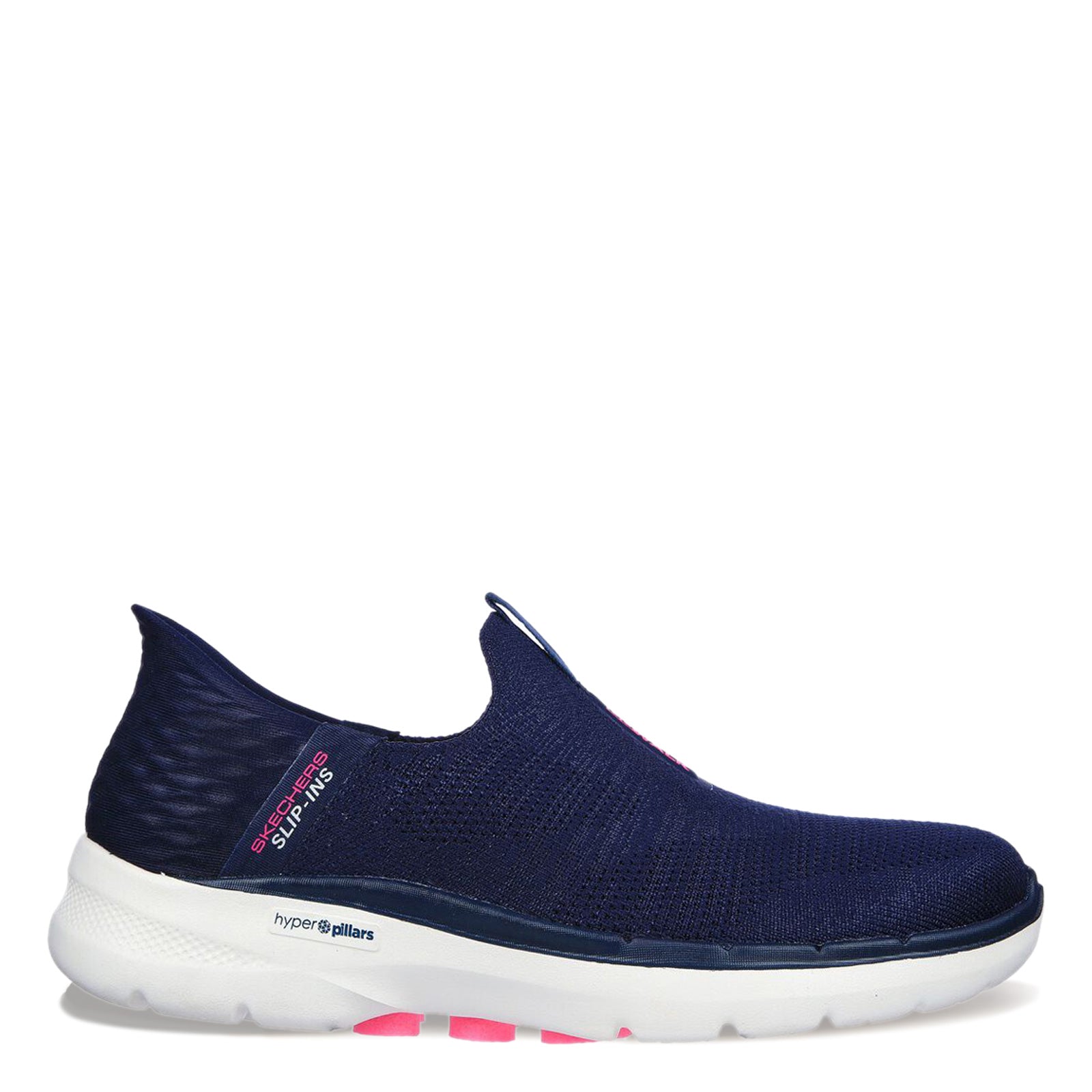 Ladies navy clearance slip on skechers