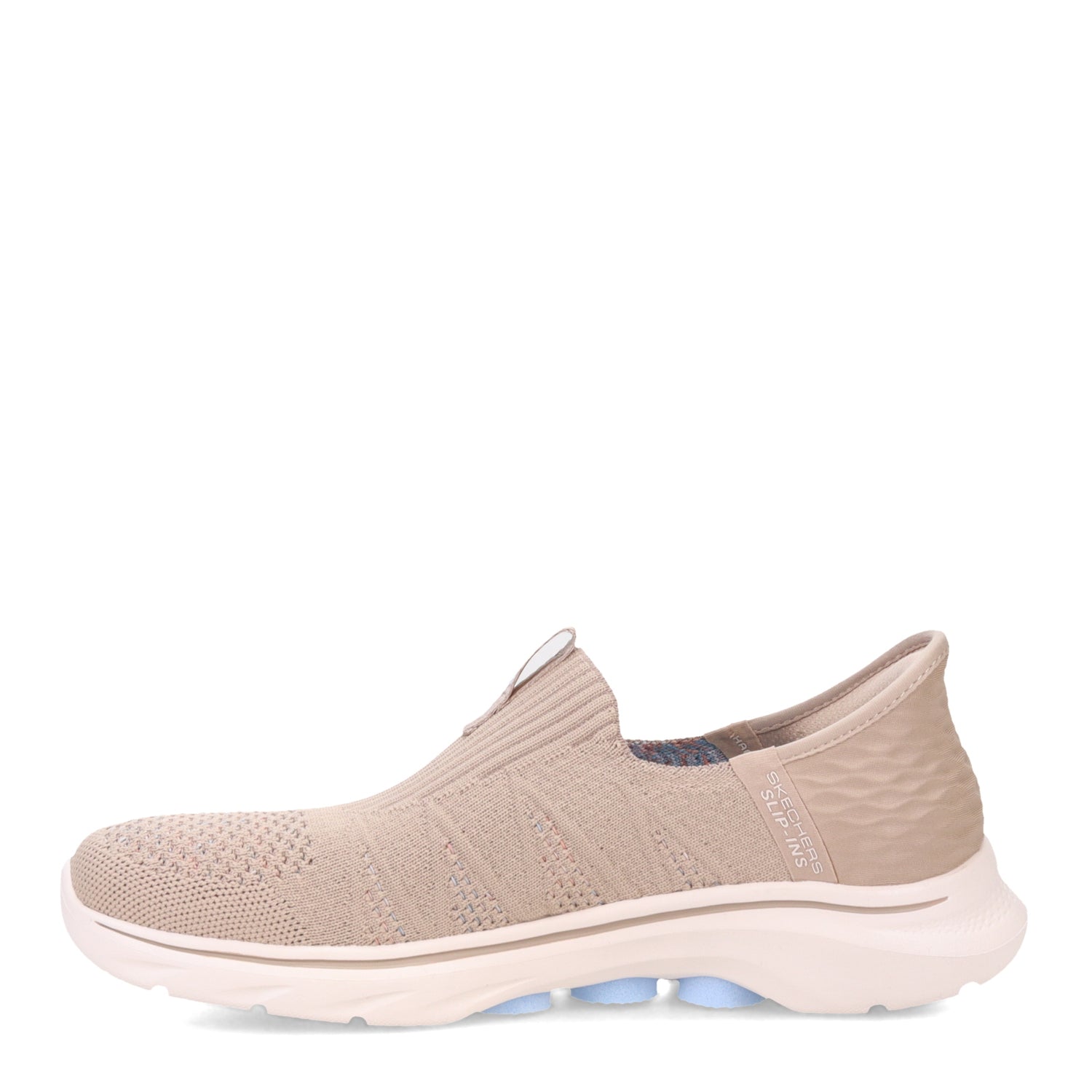 Peltz Shoes  Women's Skechers Slip-ins: GO WALK 7 - City Lights Sneaker Taupe Multi 125222-TPMT