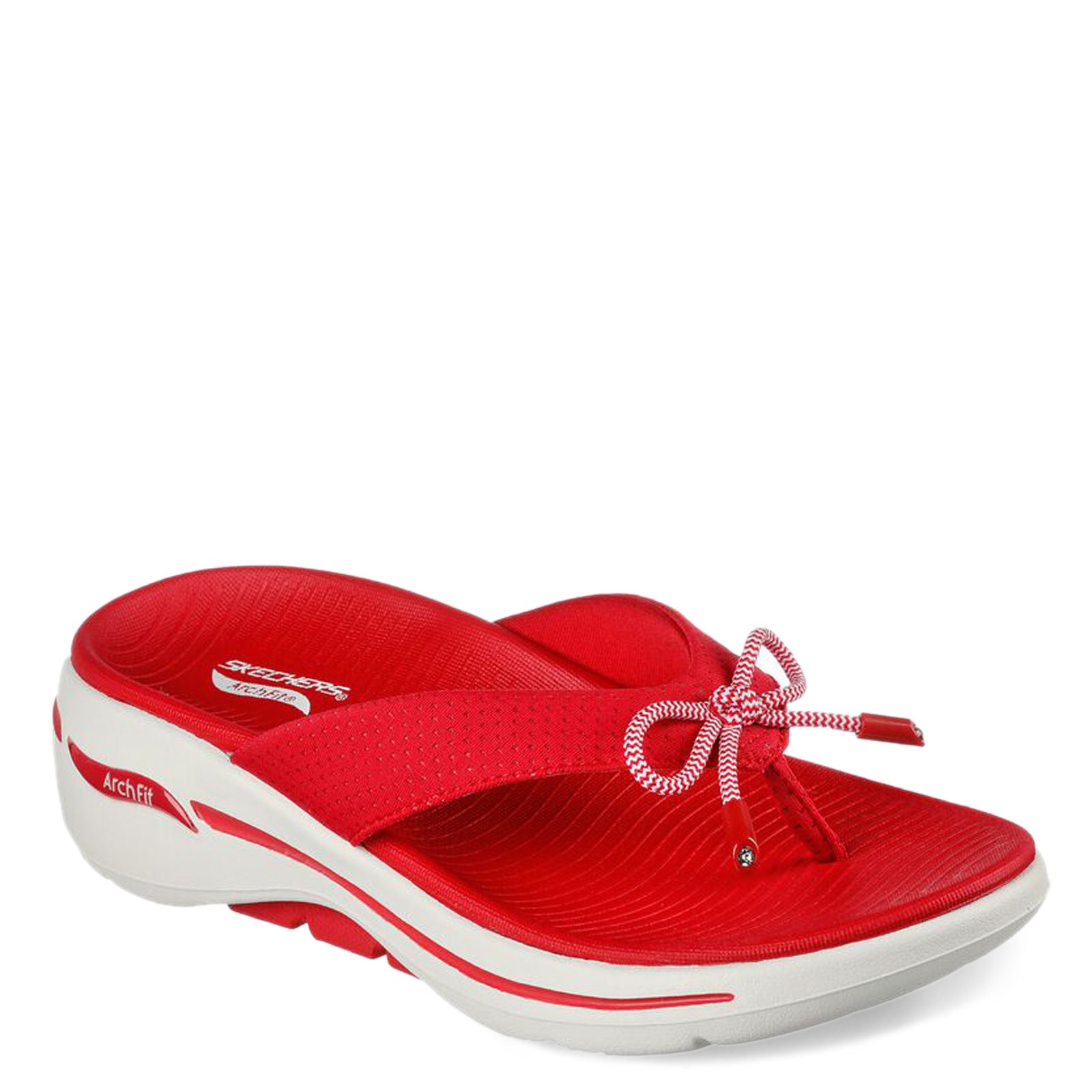 Skechers sandals shop red