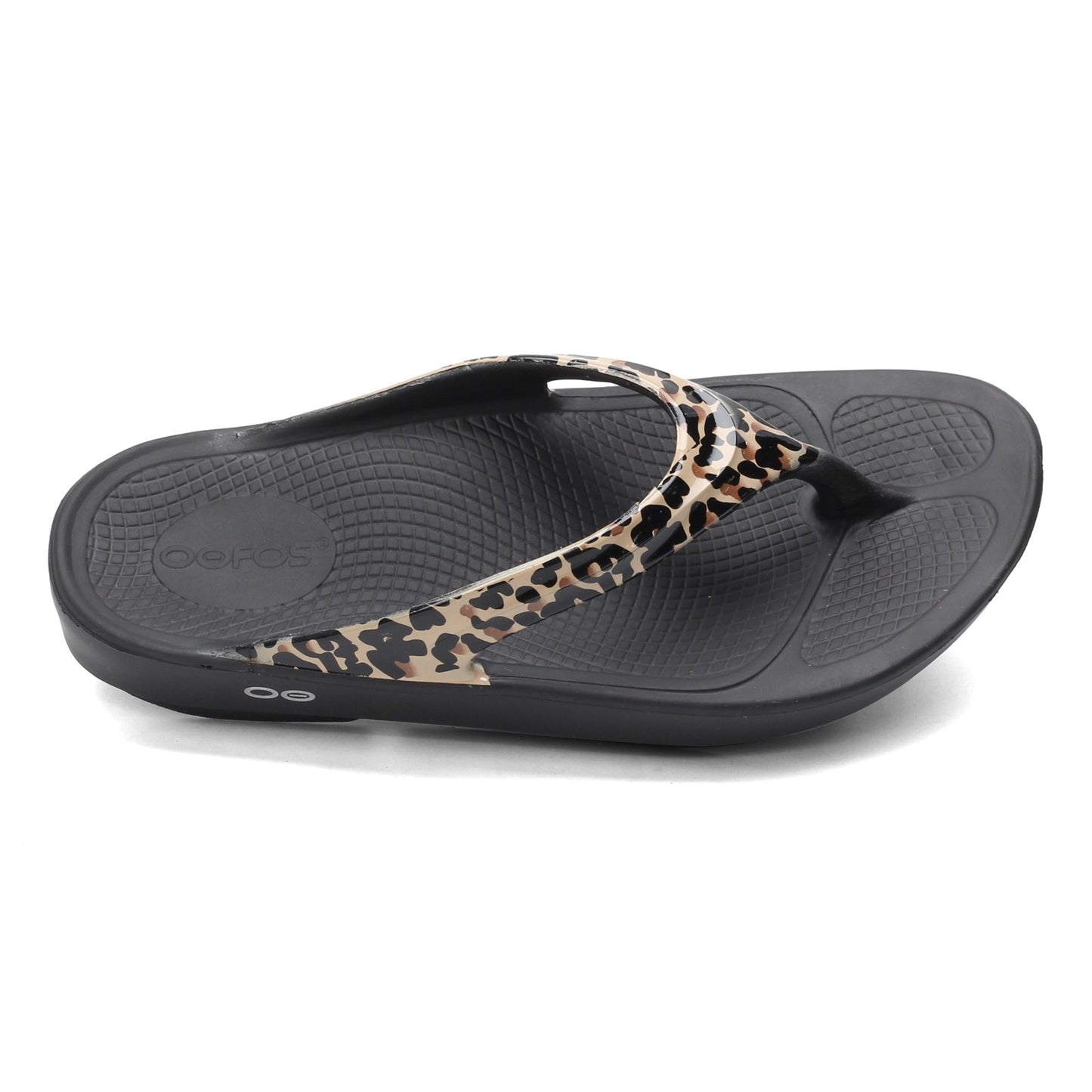 Peltz Shoes  Women's Oofos OOlala Sandal LEOPARD 1403-LEOPARD