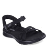 Peltz Shoes  Women's Skechers Slip-Ins GO WALK Flex – Illuminate Sandal Black 141481-BBK
