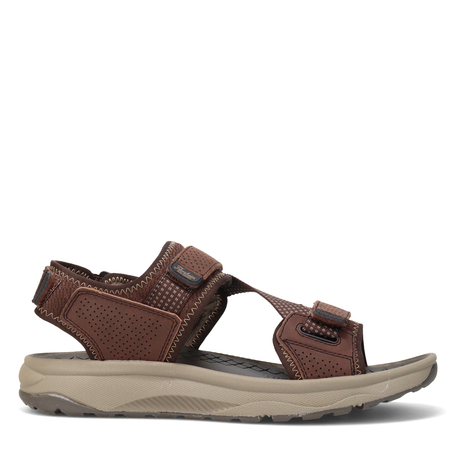 Peltz Shoes  Men's Florsheim Tread Lite River Sandal BROWN 14362-215