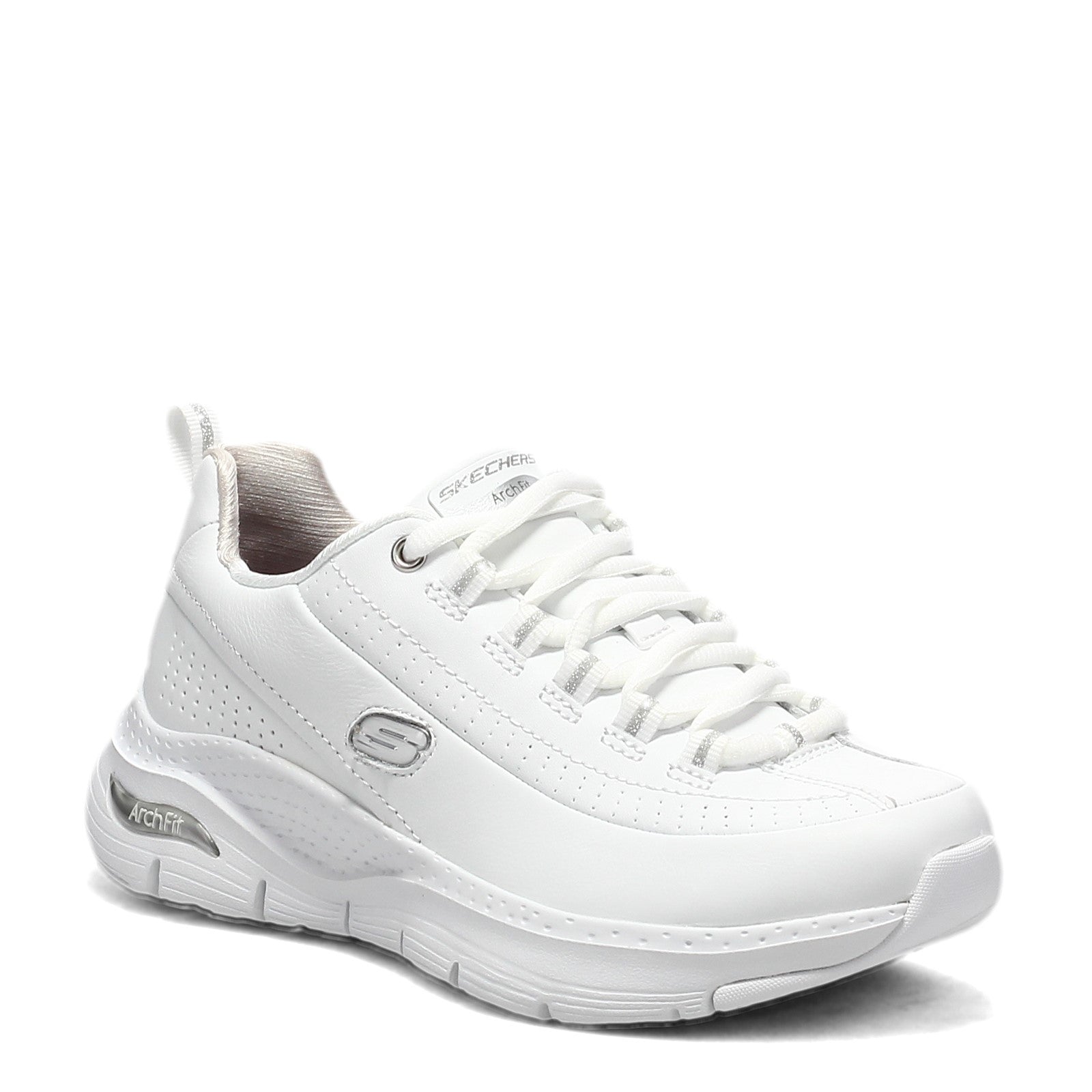 Ladies hotsell white skechers