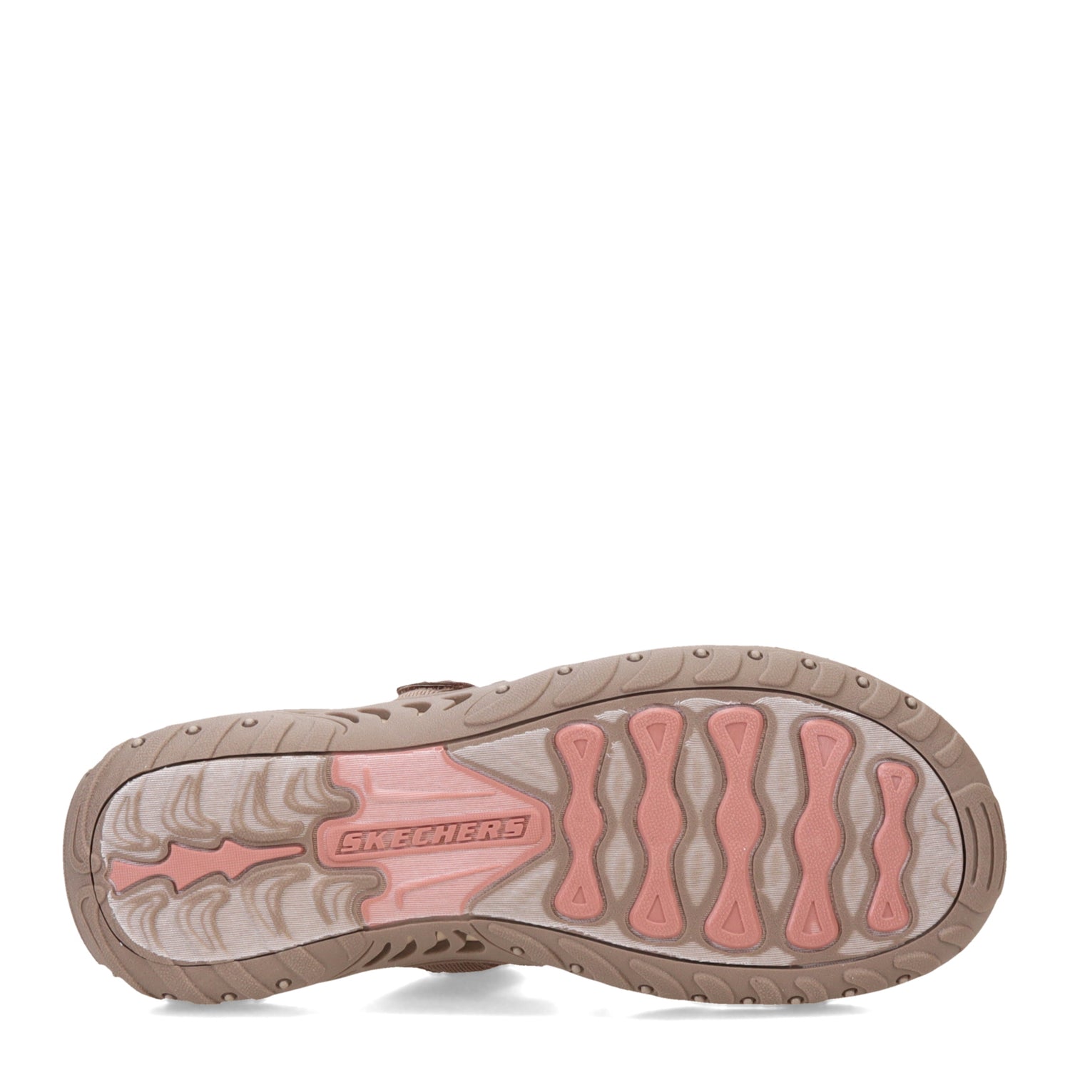 Peltz Shoes  Women's Skechers Reggae - Baja Sunrise Sandal Taupe Multi 163481-TPMT