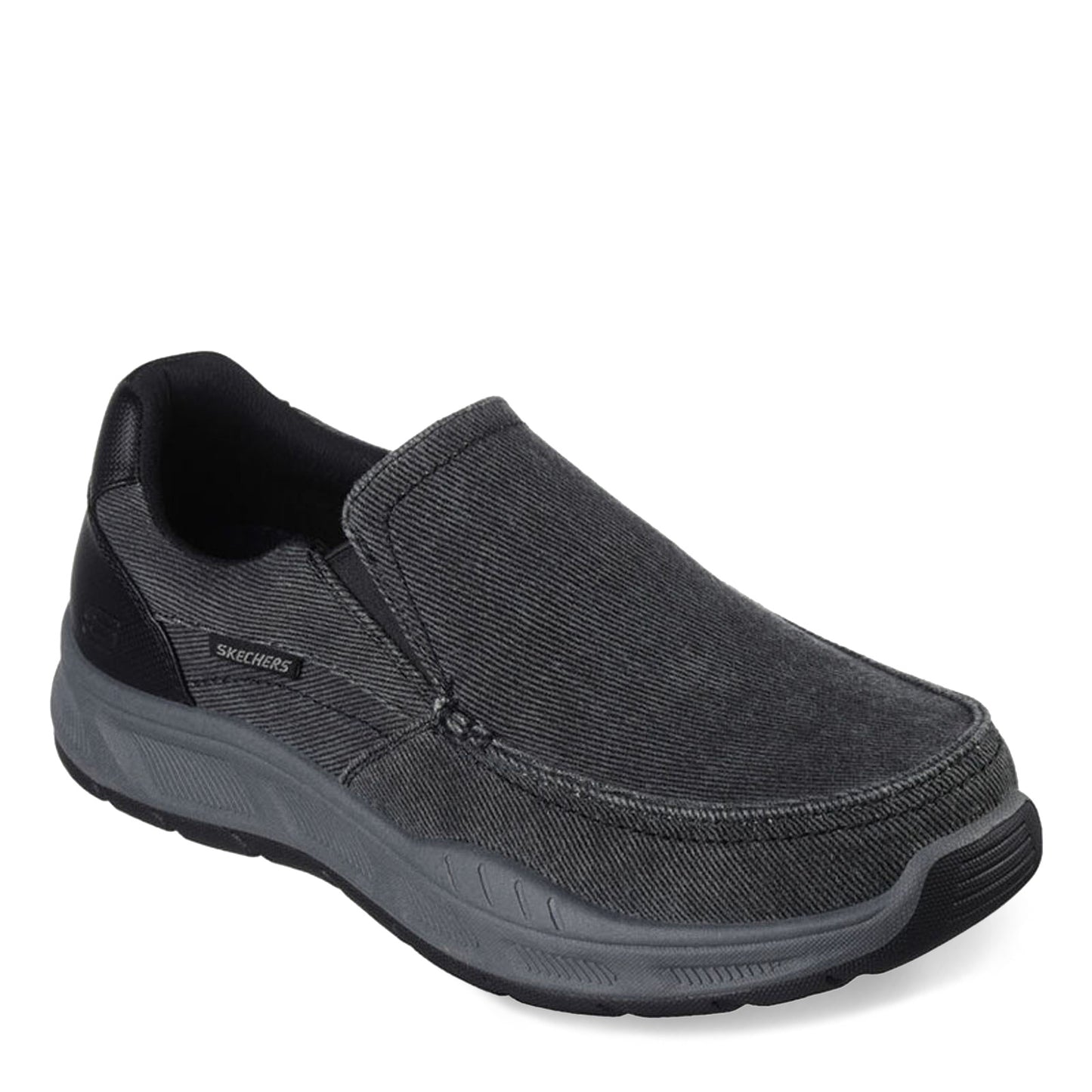 Peltz Shoes  Men's Skechers Relaxed Fit: Cohagen - Vierra Sneaker Black Canvas 204848-BLK