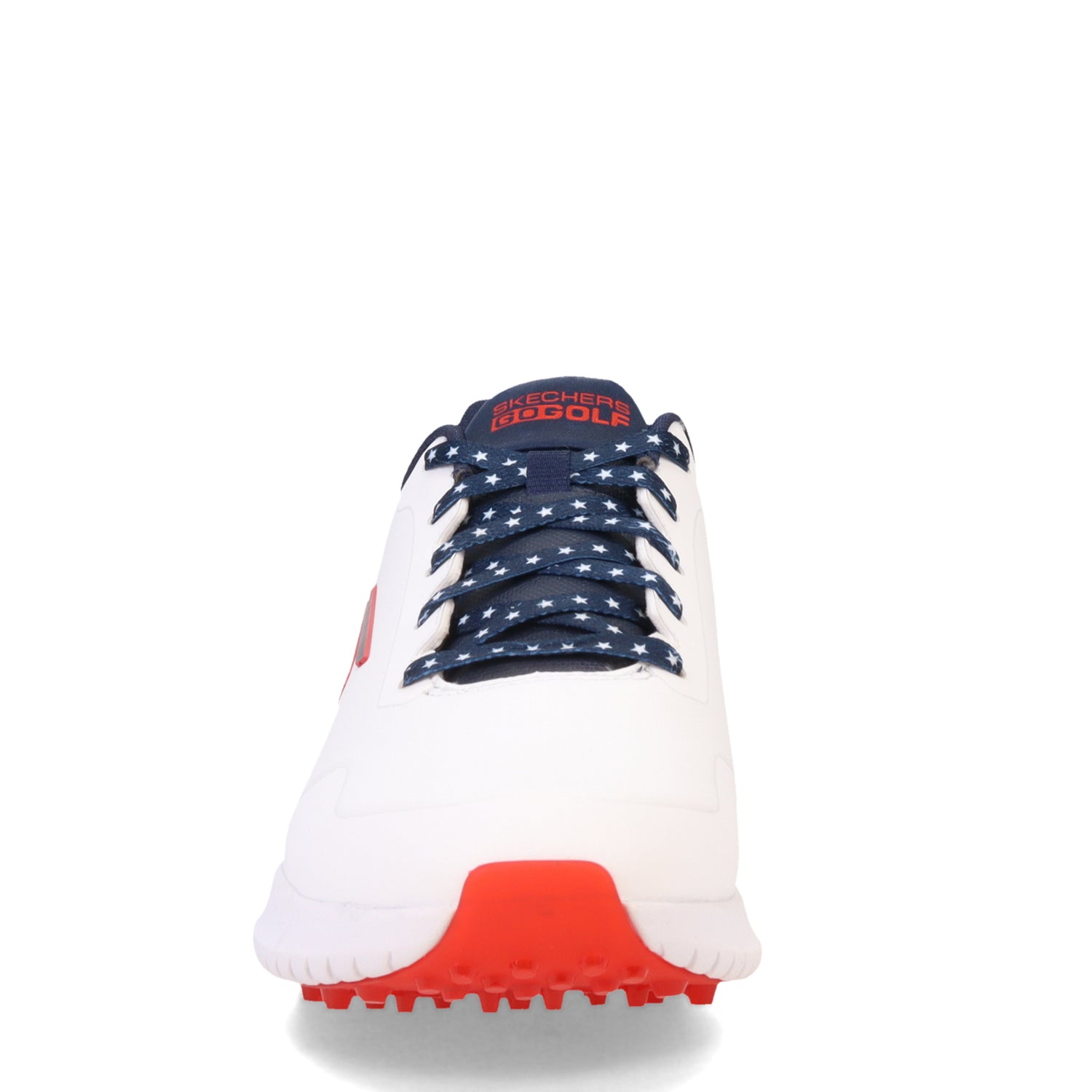 Peltz Shoes  Men's Skechers GO GOLF Max 2 – Patriot Golf Shoe White/Navy/Red 214047-WNVR