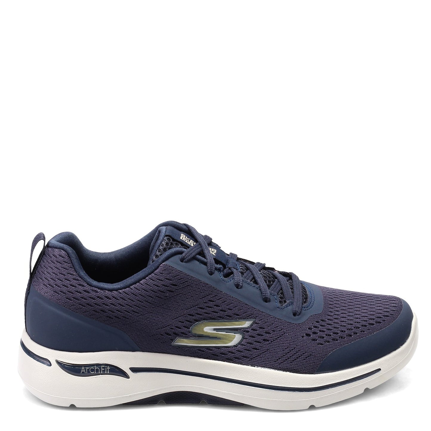 Peltz Shoes  Men's Skechers GOwalk Arch Fit - Idyllic Sneaker - Wide Width NAVY 216116WW-NVGD