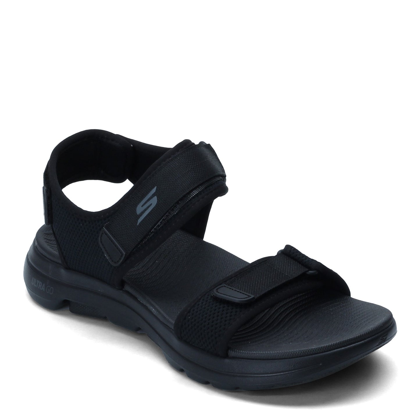 Peltz Shoes  Men's Skechers GOwalk 5 - Cabourg Sandal BLACK 229003-BBK