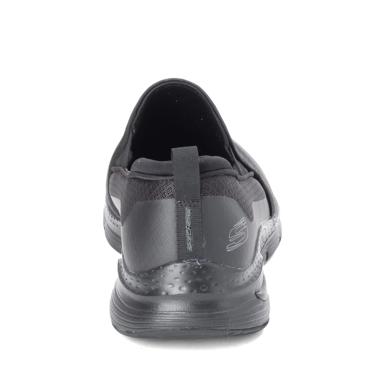 Peltz Shoes  Men's Skechers Arch Fit - Banlin Slip-On Sneaker - Wide Width Black/Black 232043WW-BBK