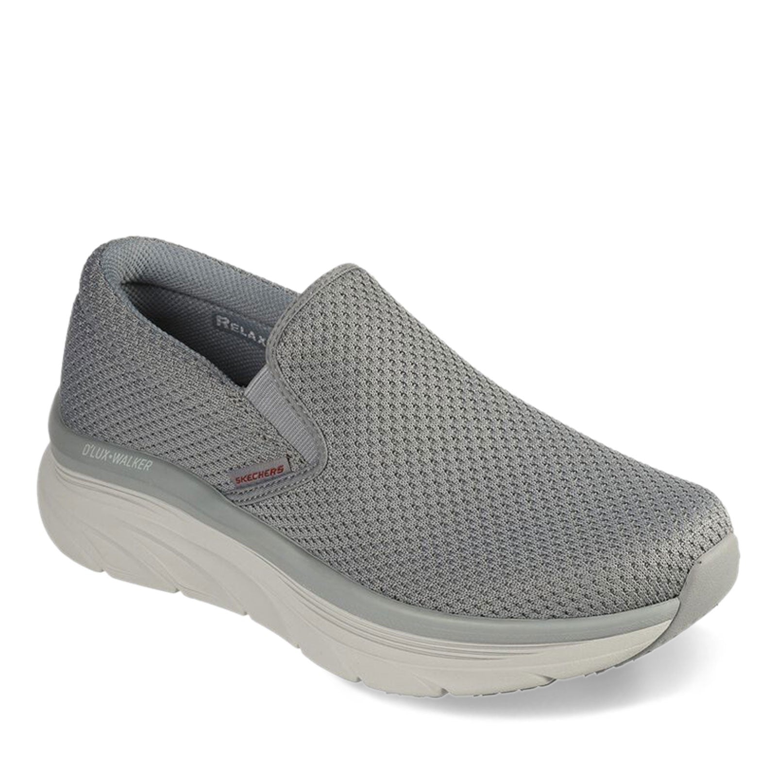 Skechers relaxed fit mens on sale silver