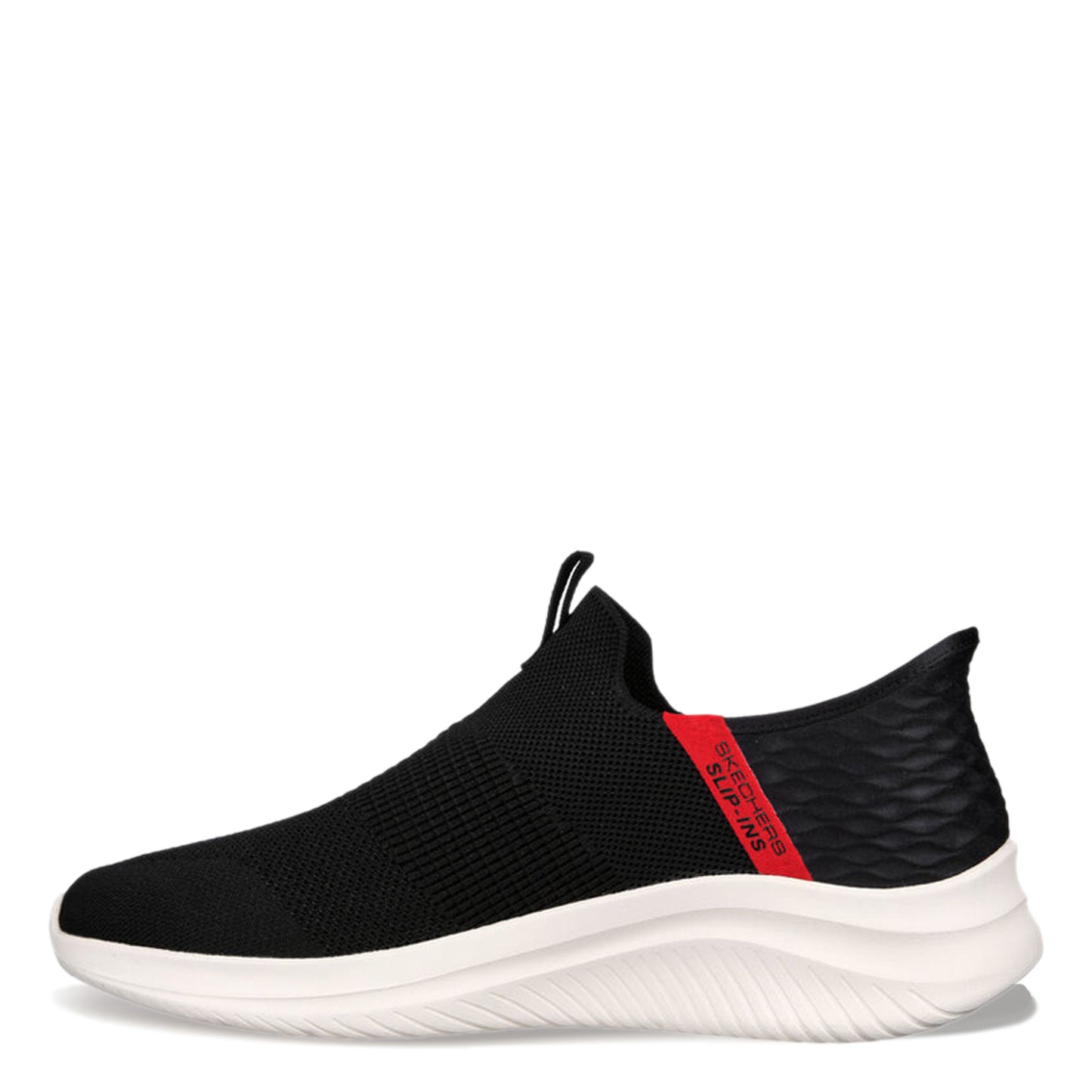 Peltz Shoes  Men's Skechers Slip-ins: Ultra Flex 3.0 - Viewpoint Sneaker Black/Red 232451-BKRD