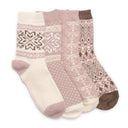 Women's Muk Luks, Holiday Boot Socks â€“ 4 Pair