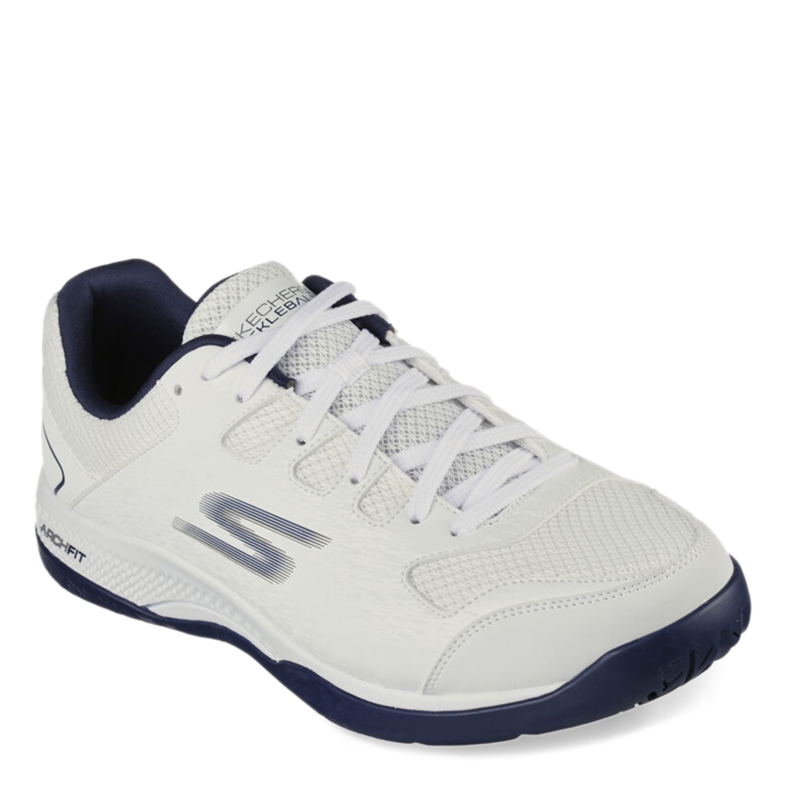 Skechers relaxed fit mens on sale white