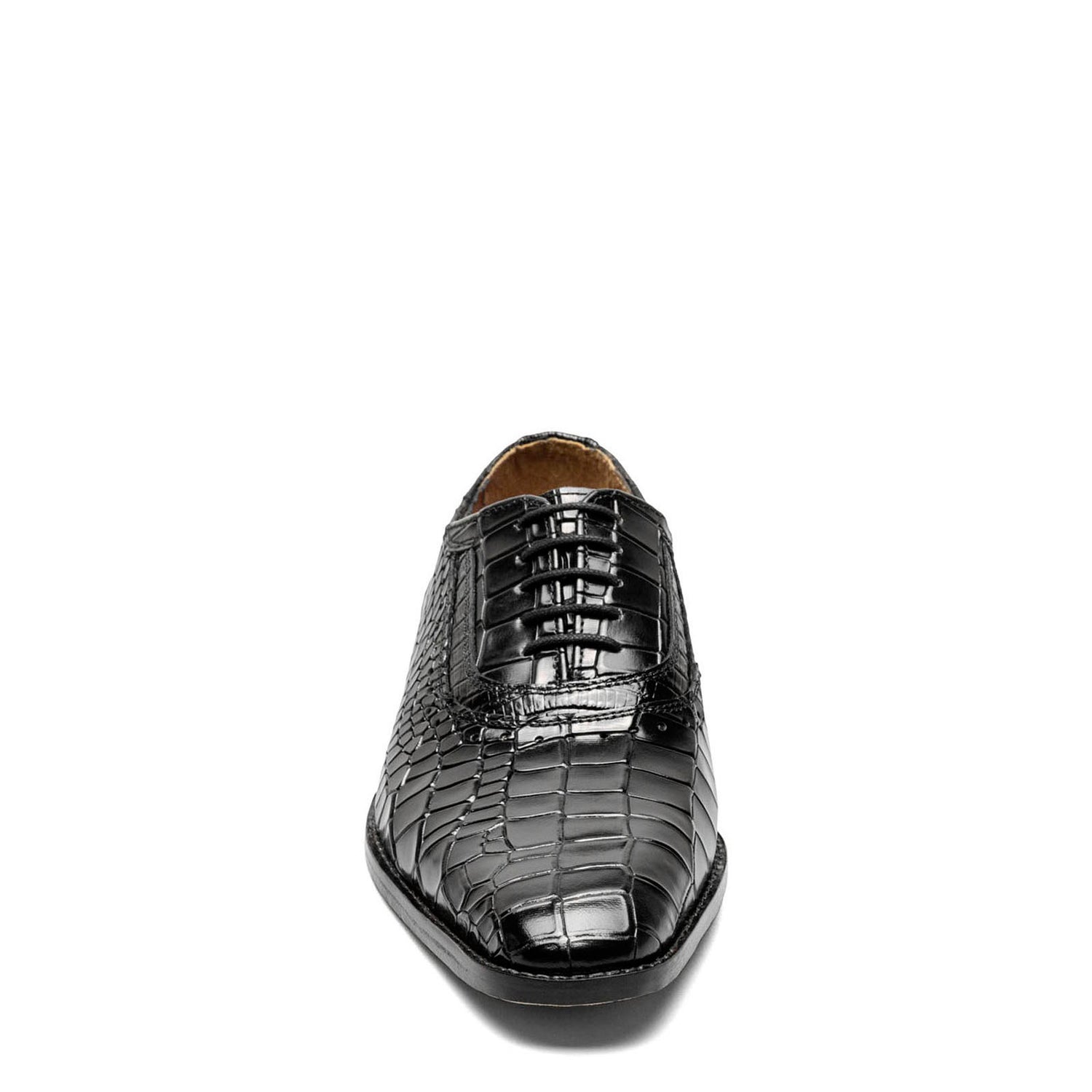 Peltz Shoes  Men's Stacy Adams Riccardi Oxford black 25575-001