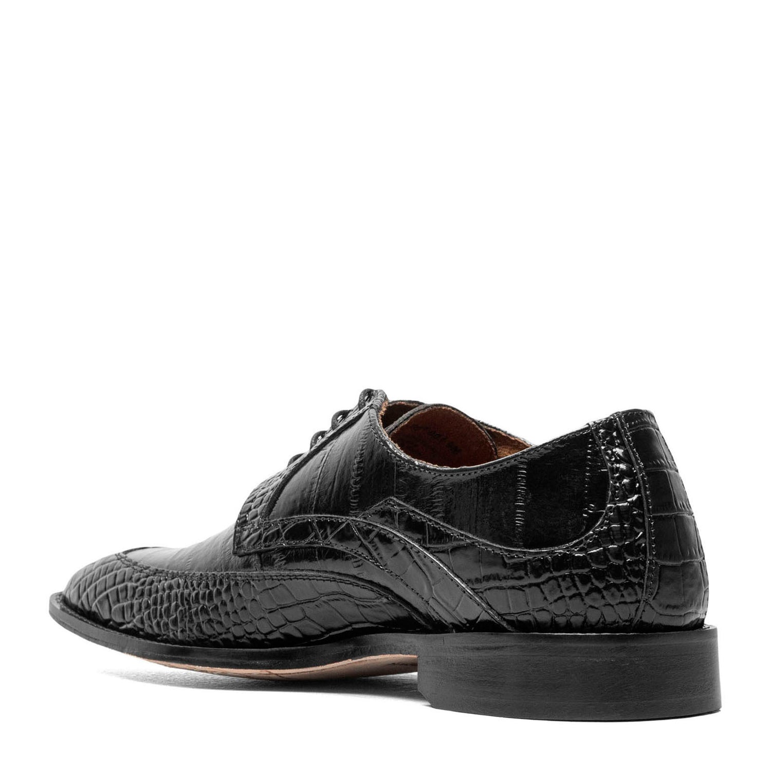 Peltz Shoes  Men's Stacy Adams Trubiano Moc Toe Oxford black 25631-001