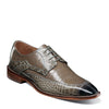Peltz Shoes  Men's Stacy Adams Trubiano Moc Toe Oxford grey 25631-020