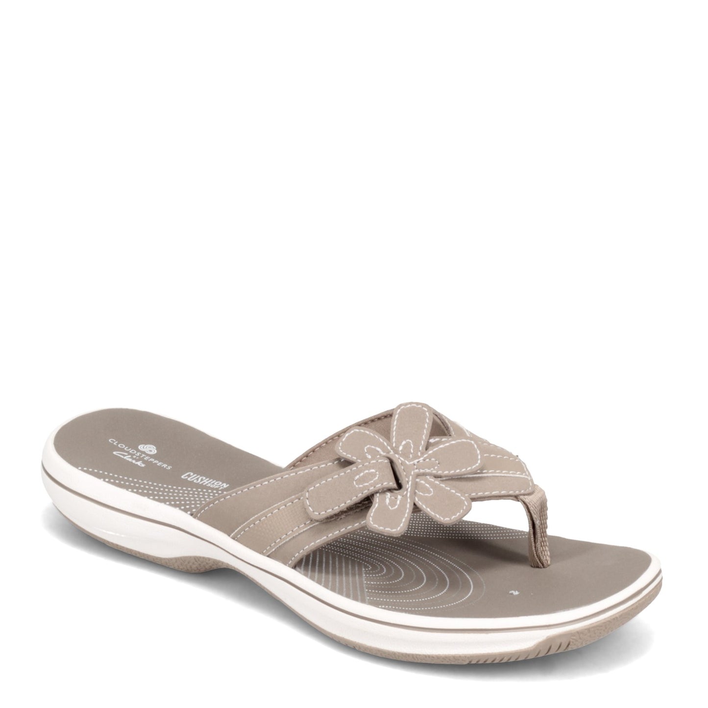 Peltz Shoes  Women's Clarks Brinkley Flora Sandal TAUPE 26160791