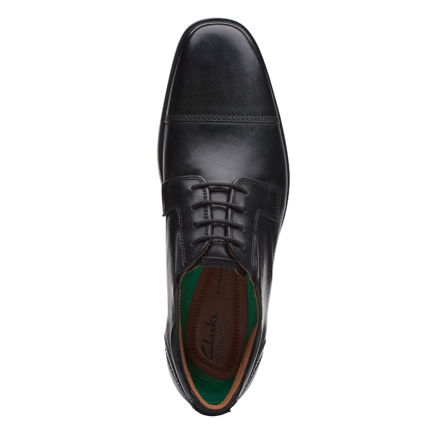 Peltz Shoes  Men's Clarks Clarkslite Cap Toe Oxford BLACK 26168244