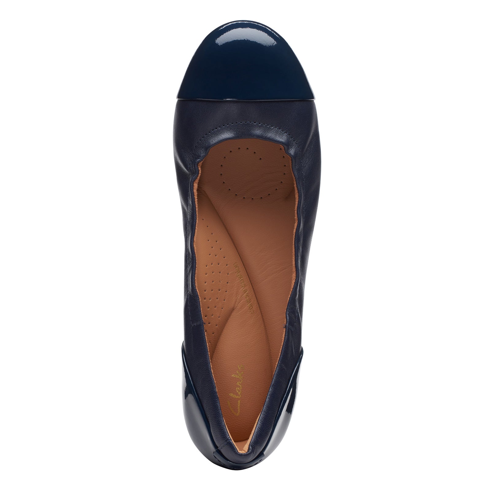 Clarks clearance navy flats