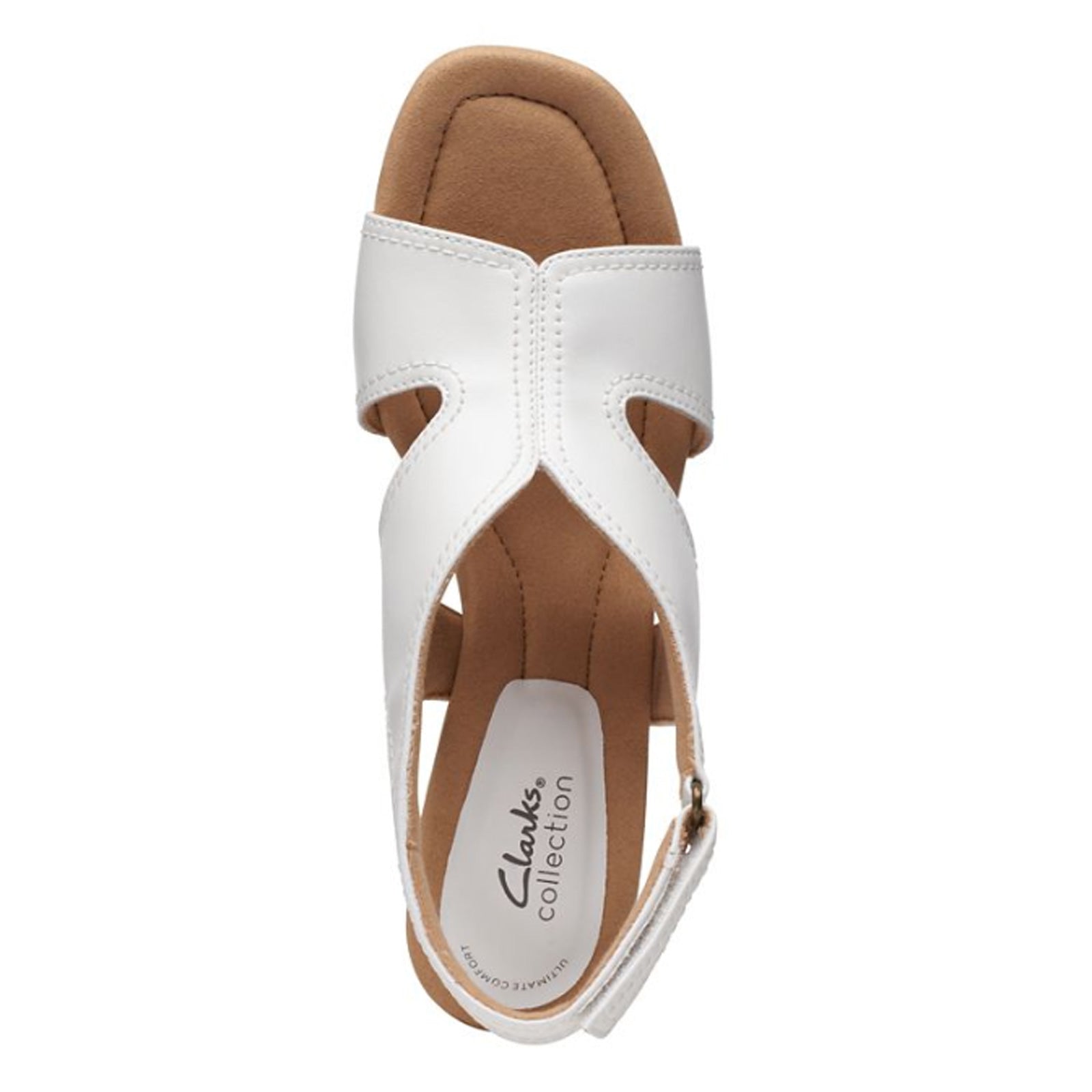 White clarks outlet sandals