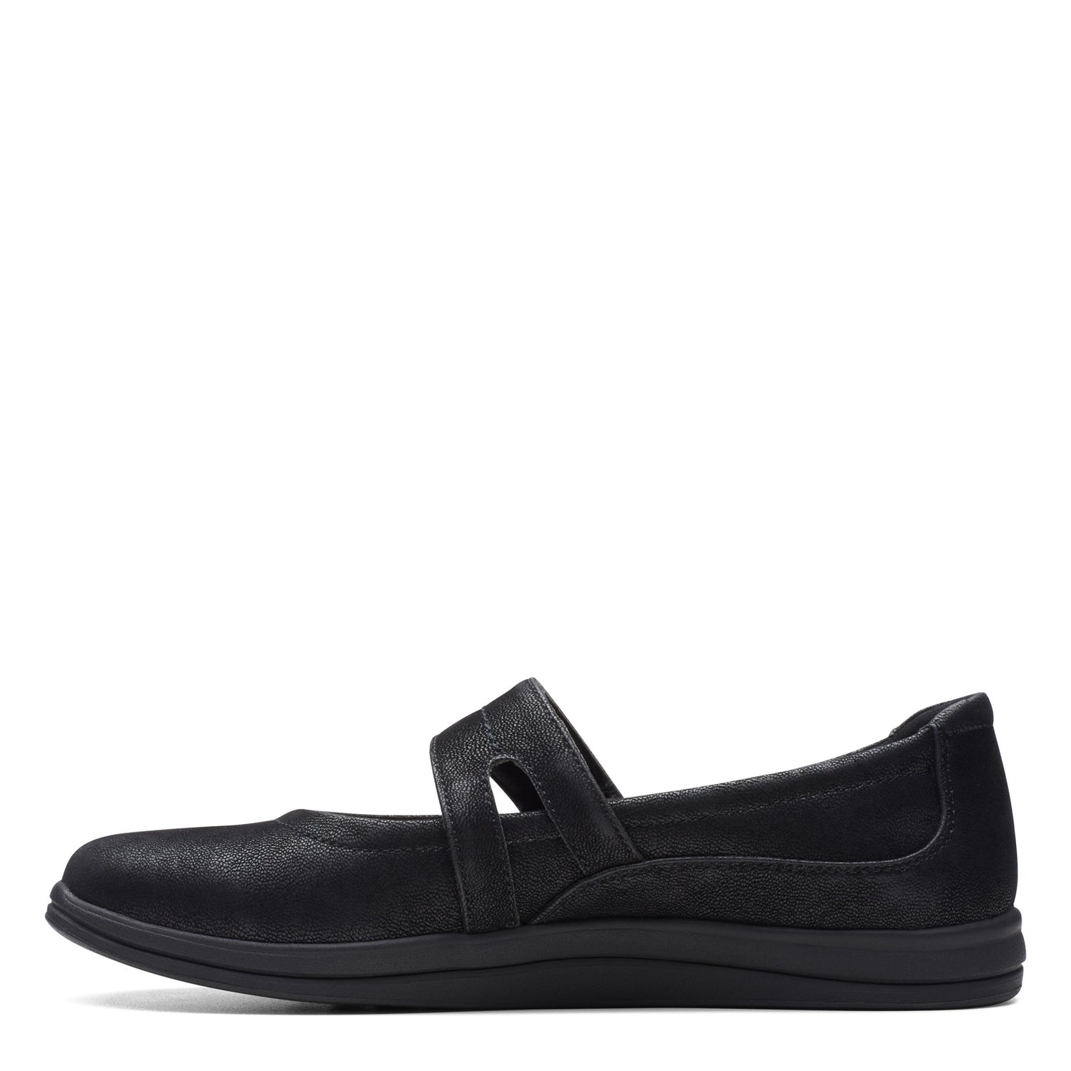 Peltz Shoes  Women's Clarks Breeze MJ Slip-On BLACK 26175009