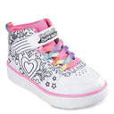 Girl's Skechers, Sport Court 92 - Color Me Kicks Sneaker - Little Kid & Big Kid