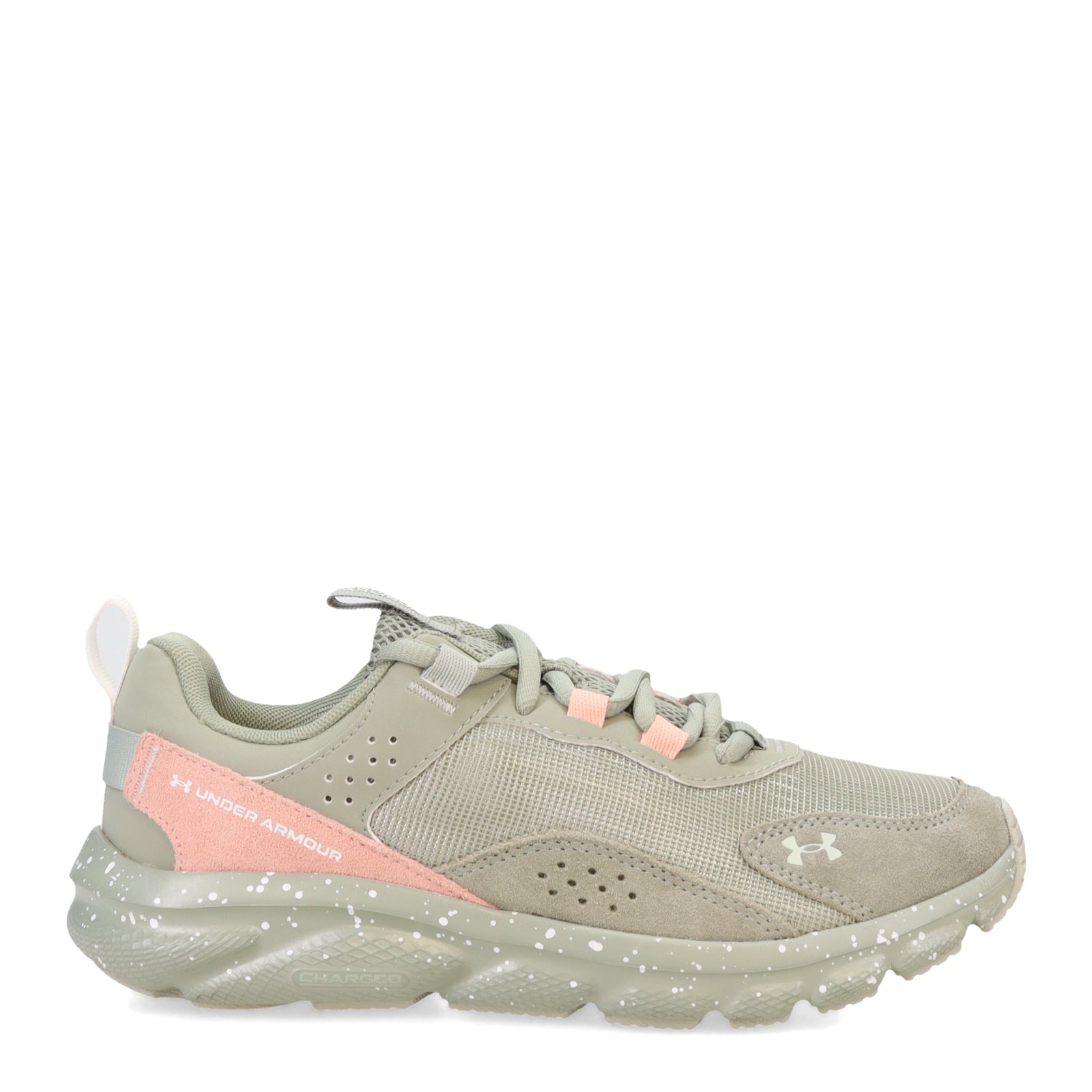 Pink and green under armour clearance shoes