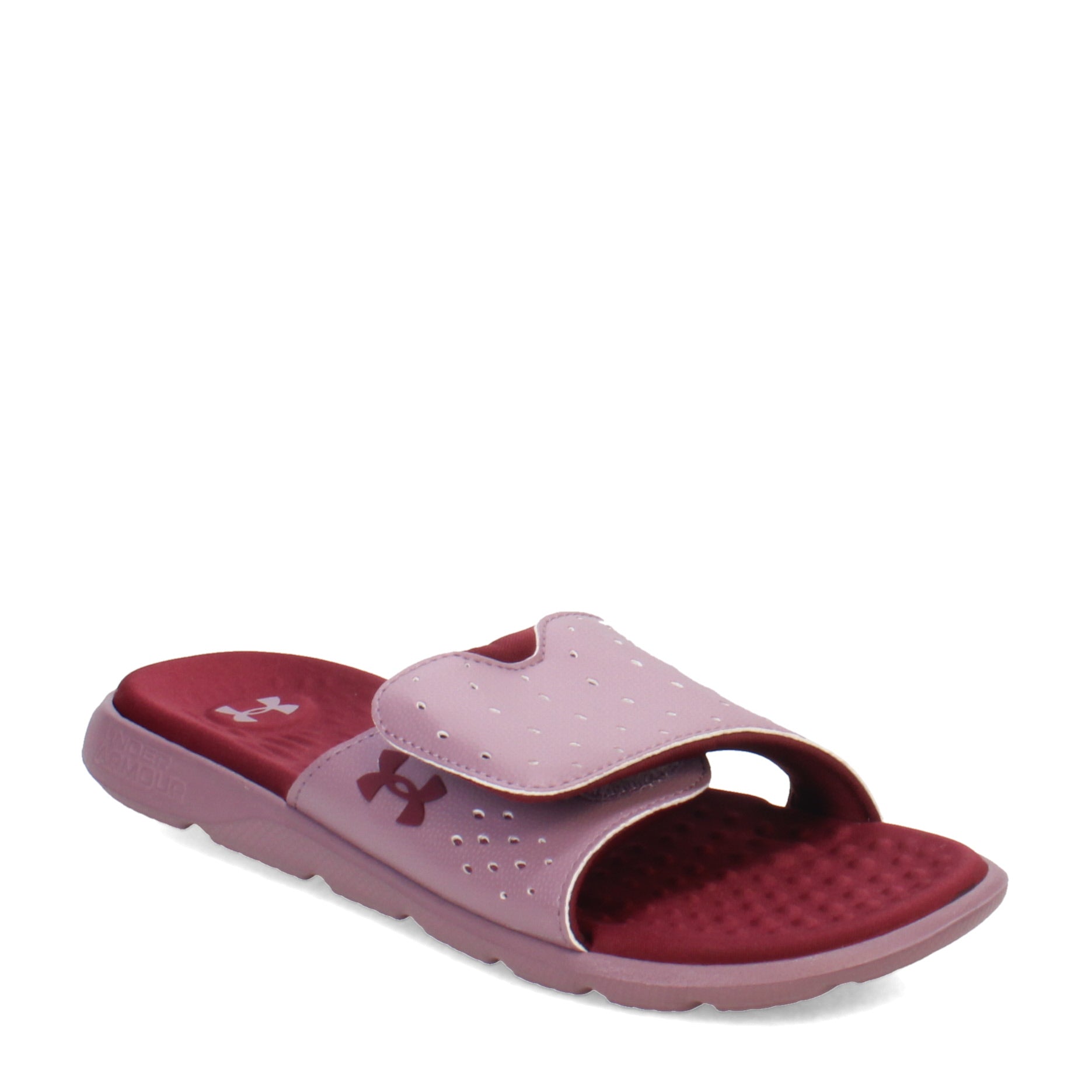 Under armour pink clearance slides