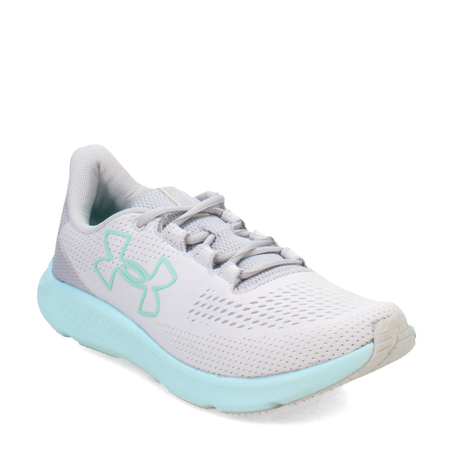 Under Armour Charged Pursuit 3 BL UA White Grey Women Running Shoes  3026523-101 