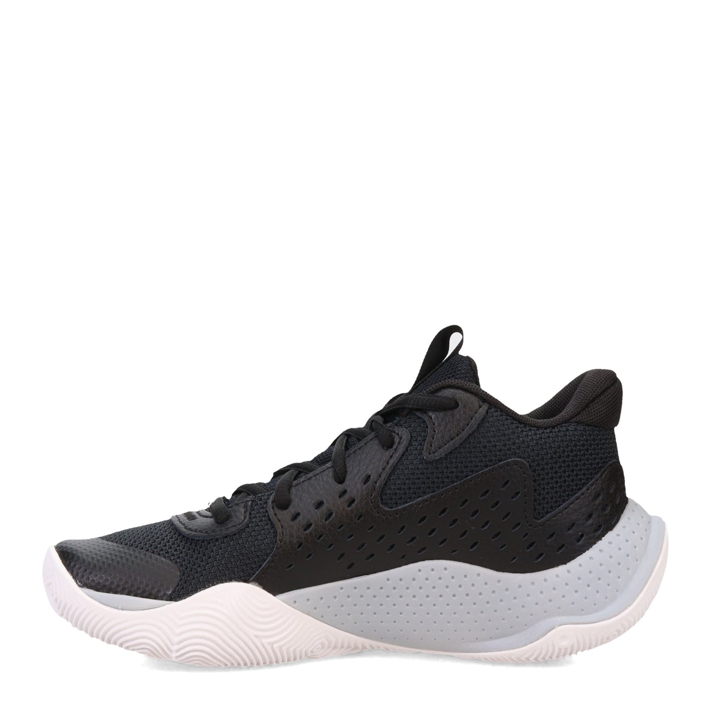 Peltz Shoes  Boy's Under Armour Jet '23 Basketball Shoe - Big Kid Black/Jet Grey/White 3026635-004