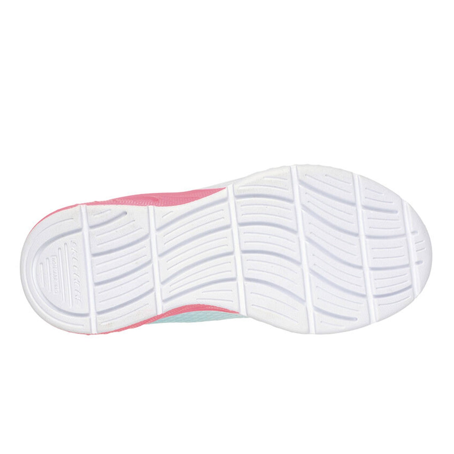 Peltz Shoes  Girl's Skechers Microspec Max Plus - Echo Speed - Little Kid & Big Kid WHITE Pink Blue 303613L-WCRL