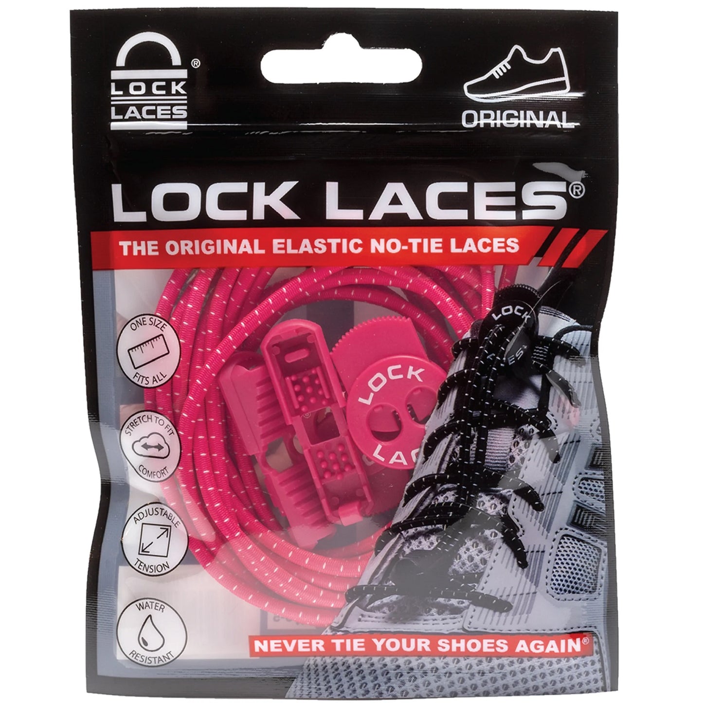 Lock laces no tie shoelaces