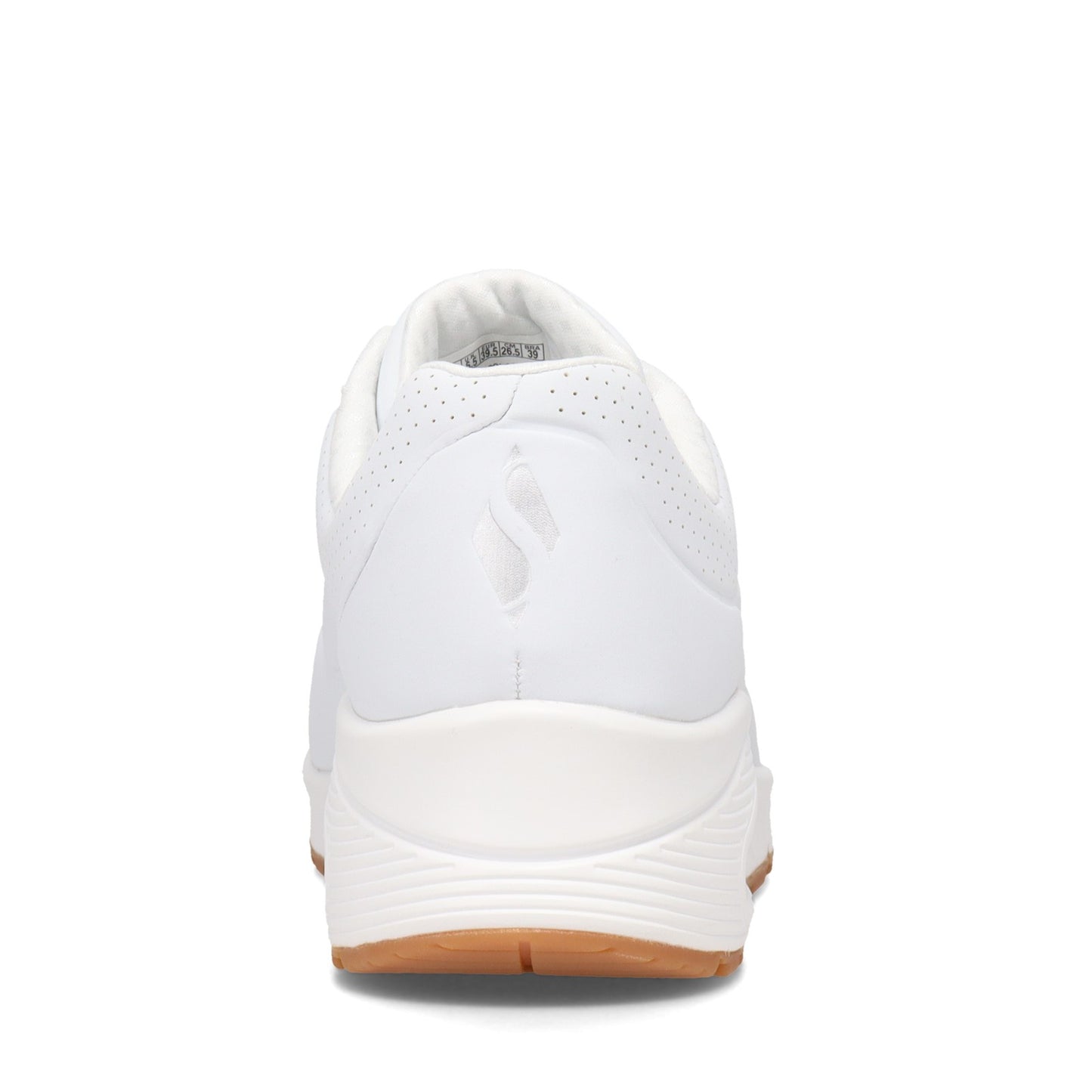 Peltz Shoes  Women's Skechers Street Uno - Stand on Air Sneaker - Wide Width White 73690W-WHT