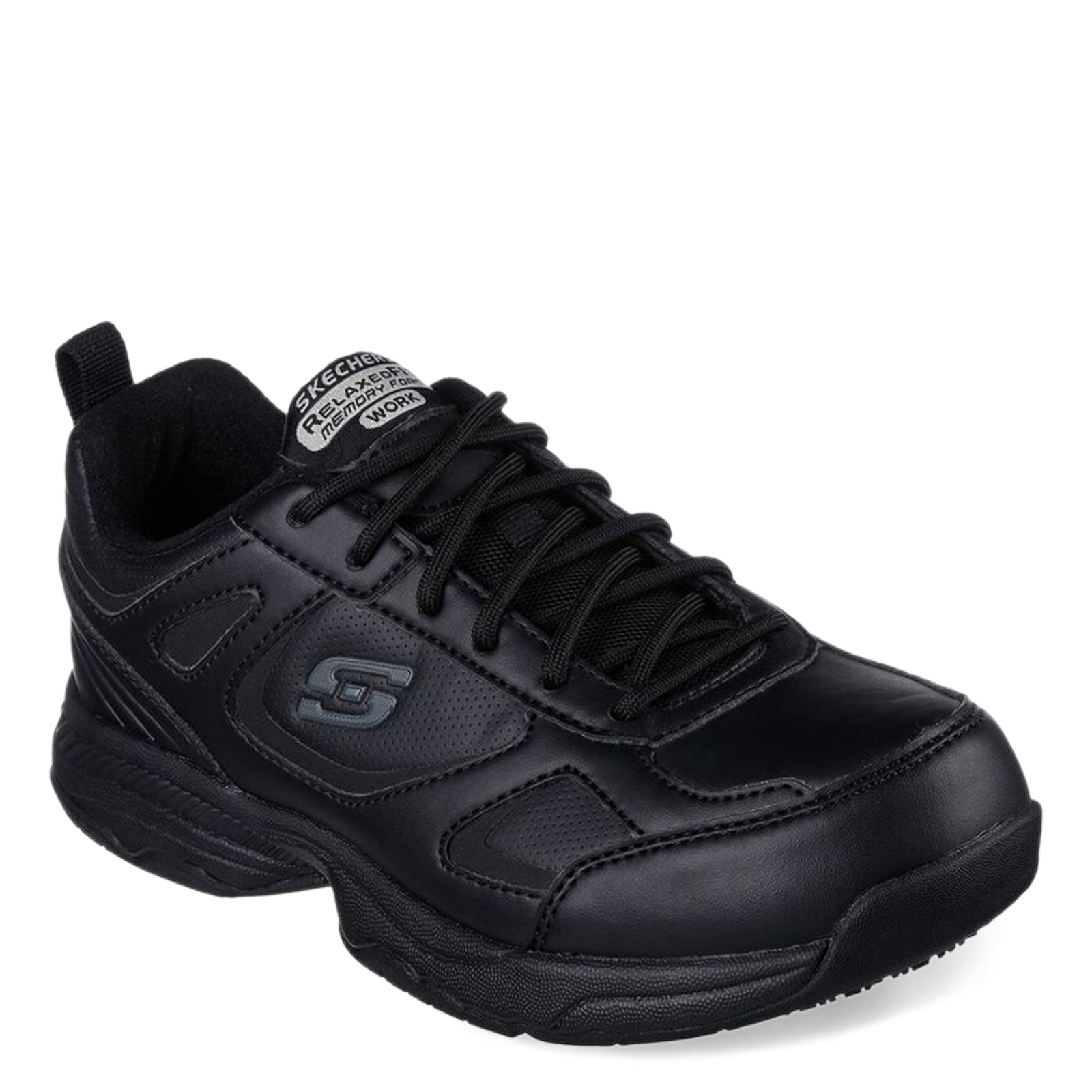 Skechers black cheap work shoes womens