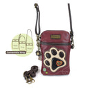 Chala, Ivory Paw Print Cell Phone Crossbody